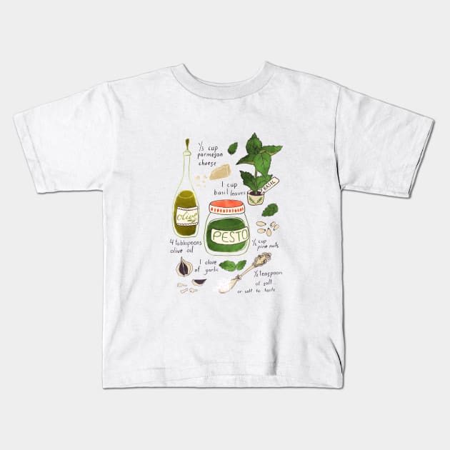 Recipe Kids T-Shirt by Lidiebug